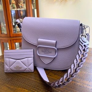 COACH PURSE AND CC CASE SET. NWT 💜